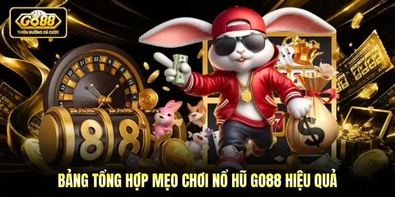 Bảng tổng hợp mẹo chơi Nổ hũ Go88 hiệu quả