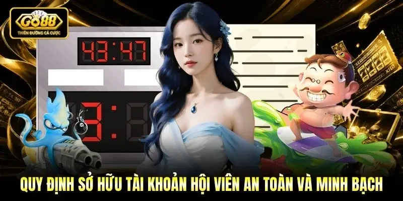 Quy định sở hữu tài khoản hội viên an toàn và minh bạch